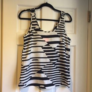 Blue Rain Tank-Style Blouse